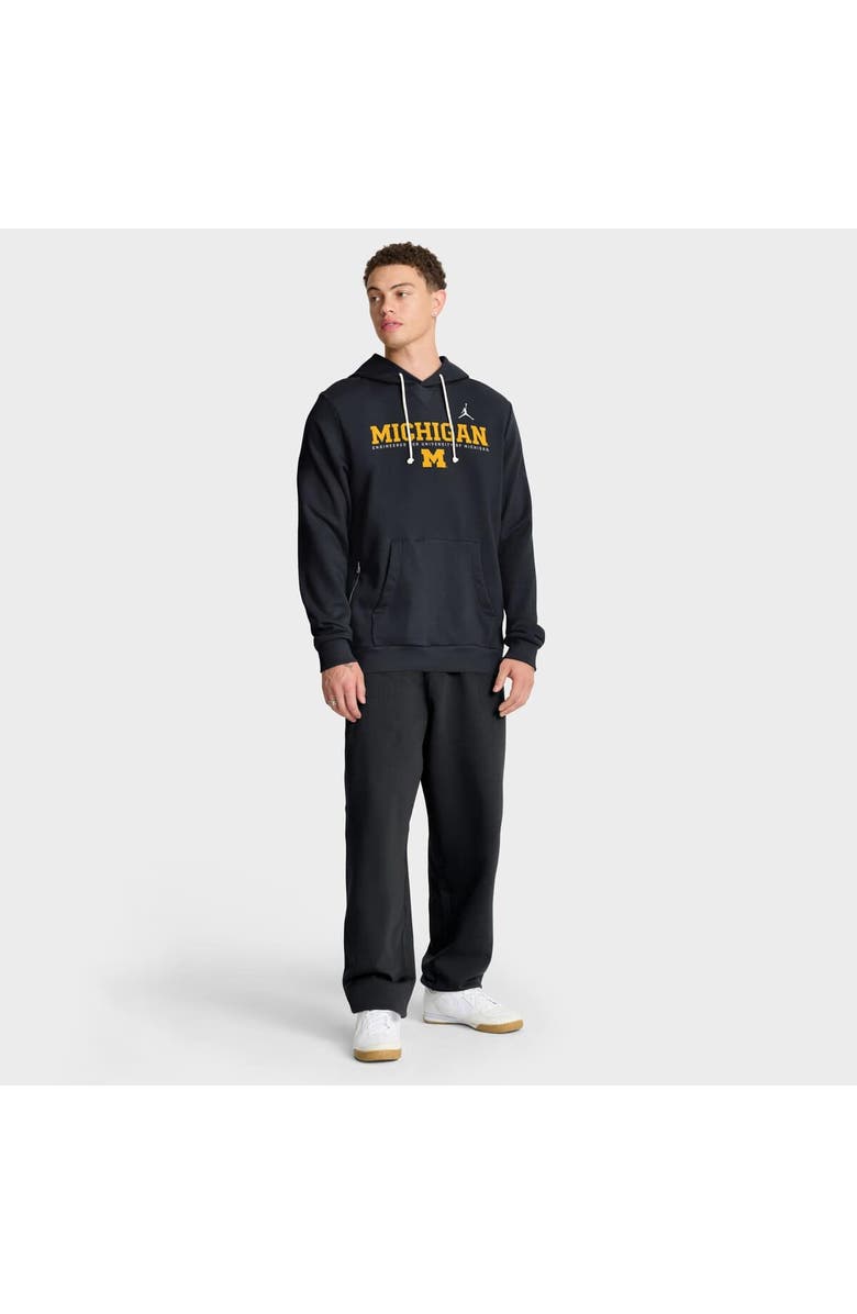 Jordan Brand Men's Jordan Brand Navy Michigan Wolverines 2025 Sideline Standard Issue Dri-FIT Hoodie, Alternate, color, Navy