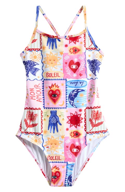 Kids' Palermo Tie Back One-Piece Swimsuit (Big Kid)