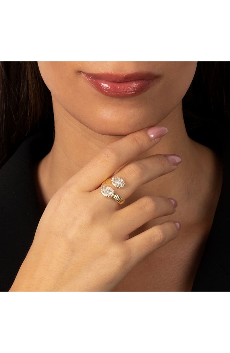 BY ADINA EDEN Pave Oval Wrap Snake Band Ring, Alternate, color,