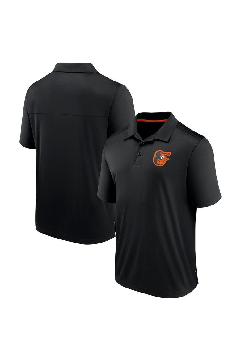 Men's Fanatics Branded  Black Baltimore Orioles Fitted Polo, Alternate, color, Black