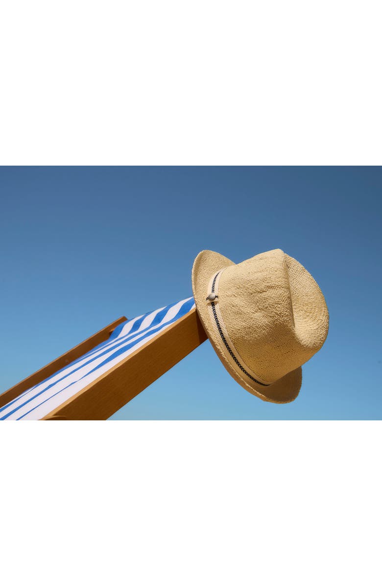 Barbour Bransdale Straw Trilby Hat, Alternate, color, 