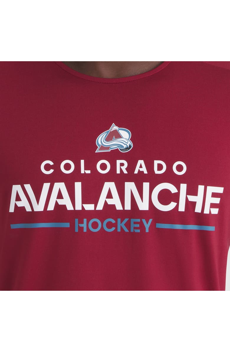 FANATICS Men
s Fanatics Burgundy Colorado Avalanche Authentic Pro Rink Tech T-Shirt, Alternate, color, Burgundy