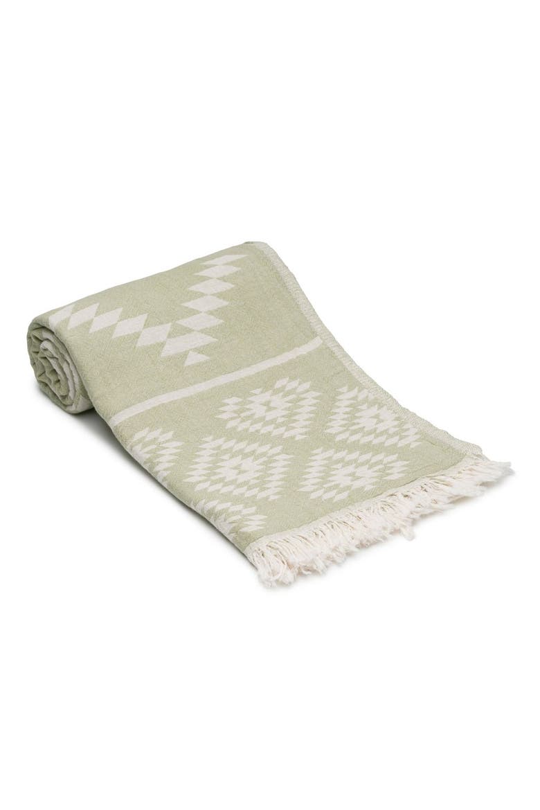 Turkish Cotton Bath Towel, Main, color, Sage Green