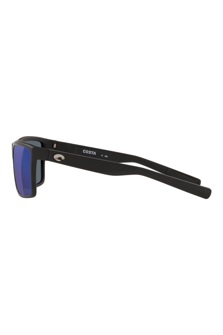 Rinconcito 60mm Polarized Rectangular Sunglasses, Alternate, color, BLACK