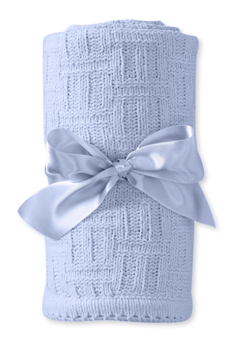 Nordstrom Basket Weave Blanket, Main, color, BLUE HEATHER