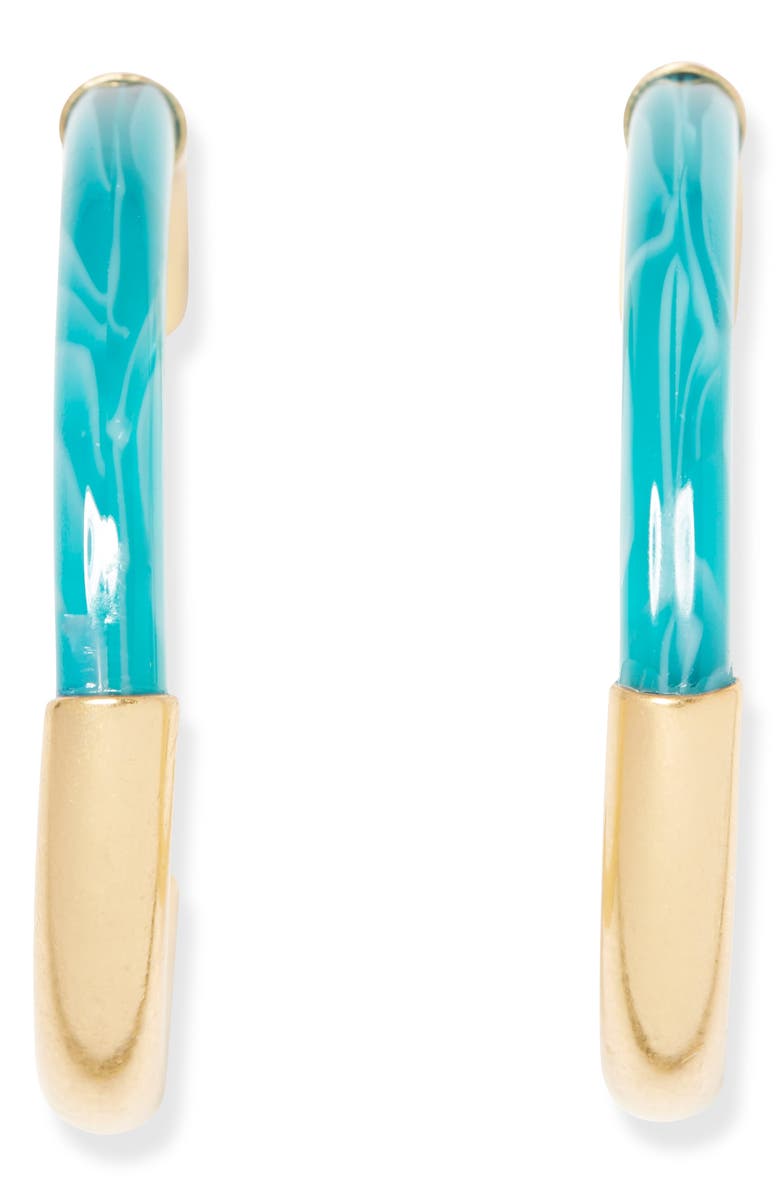 Sole Society Resin Large Hoop Earrings, Main, color,