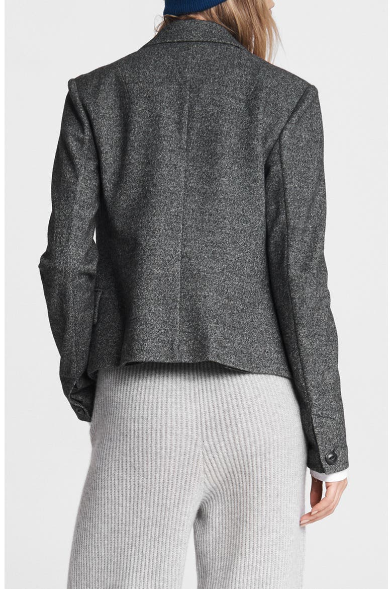 Fletcher Crop Wool Blazer, Alternate, color, CHARCOAL