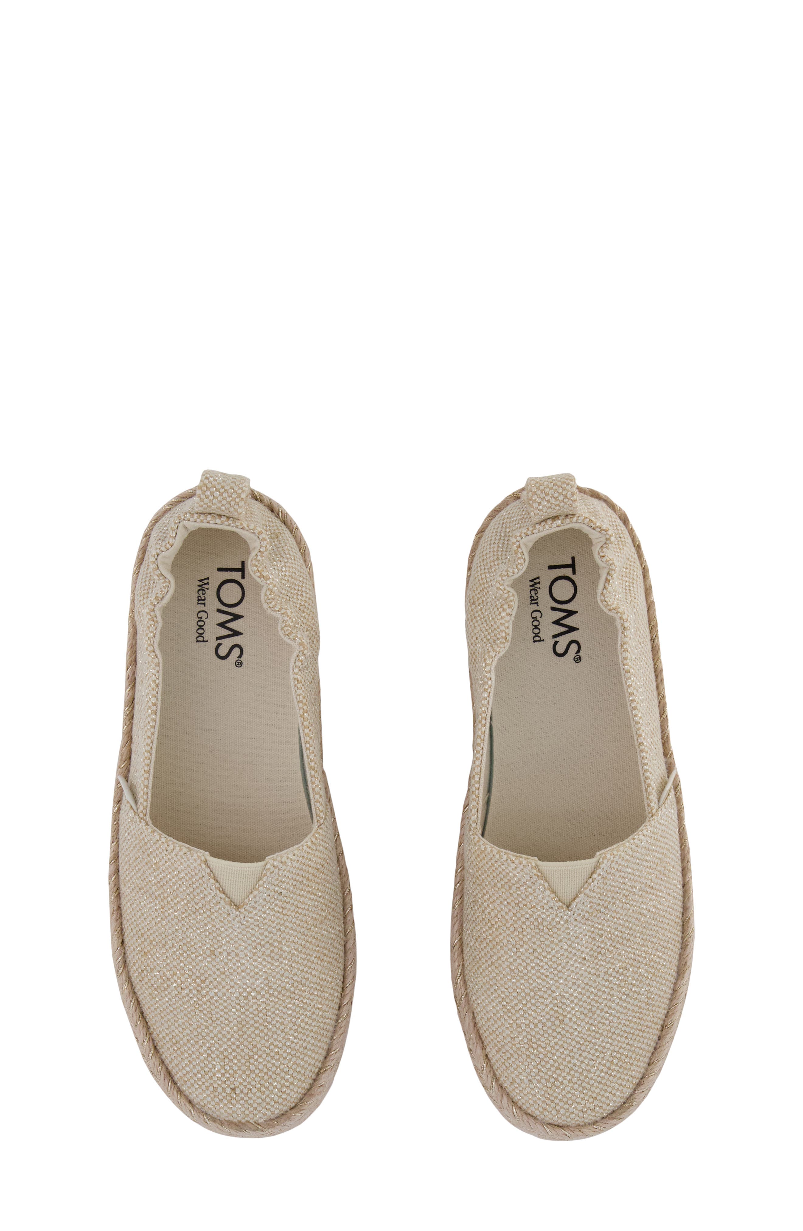 TOMS Kids' Valencia Platform Espadrille, Alternate, color, 