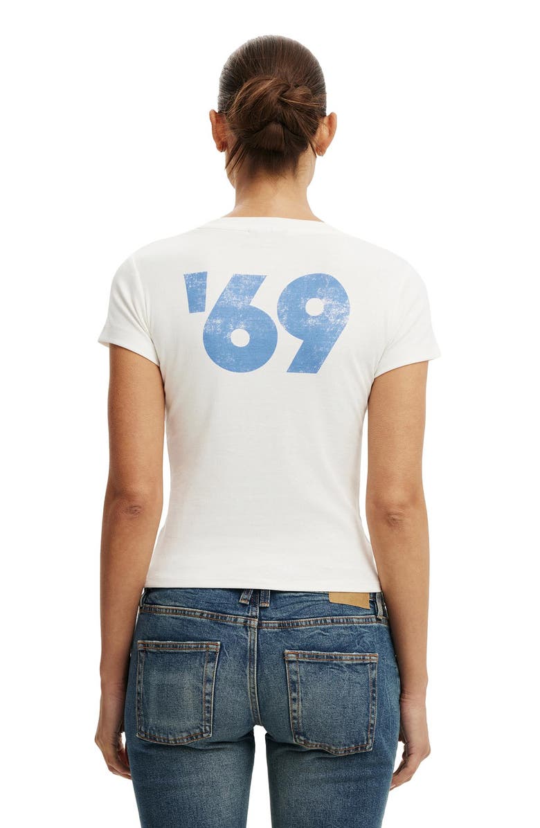 Cotton On Women's The Lcn Graphic Tiny Tee, Alternate, color, Woodstock 3 Days Vintage