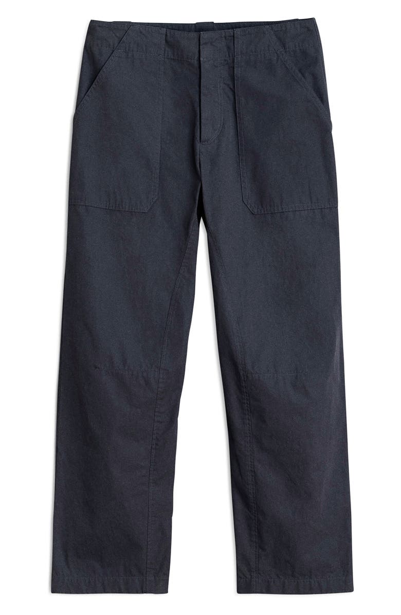 rag & bone Leyton Crop Cotton Work Pants, Alternate, color, Salute