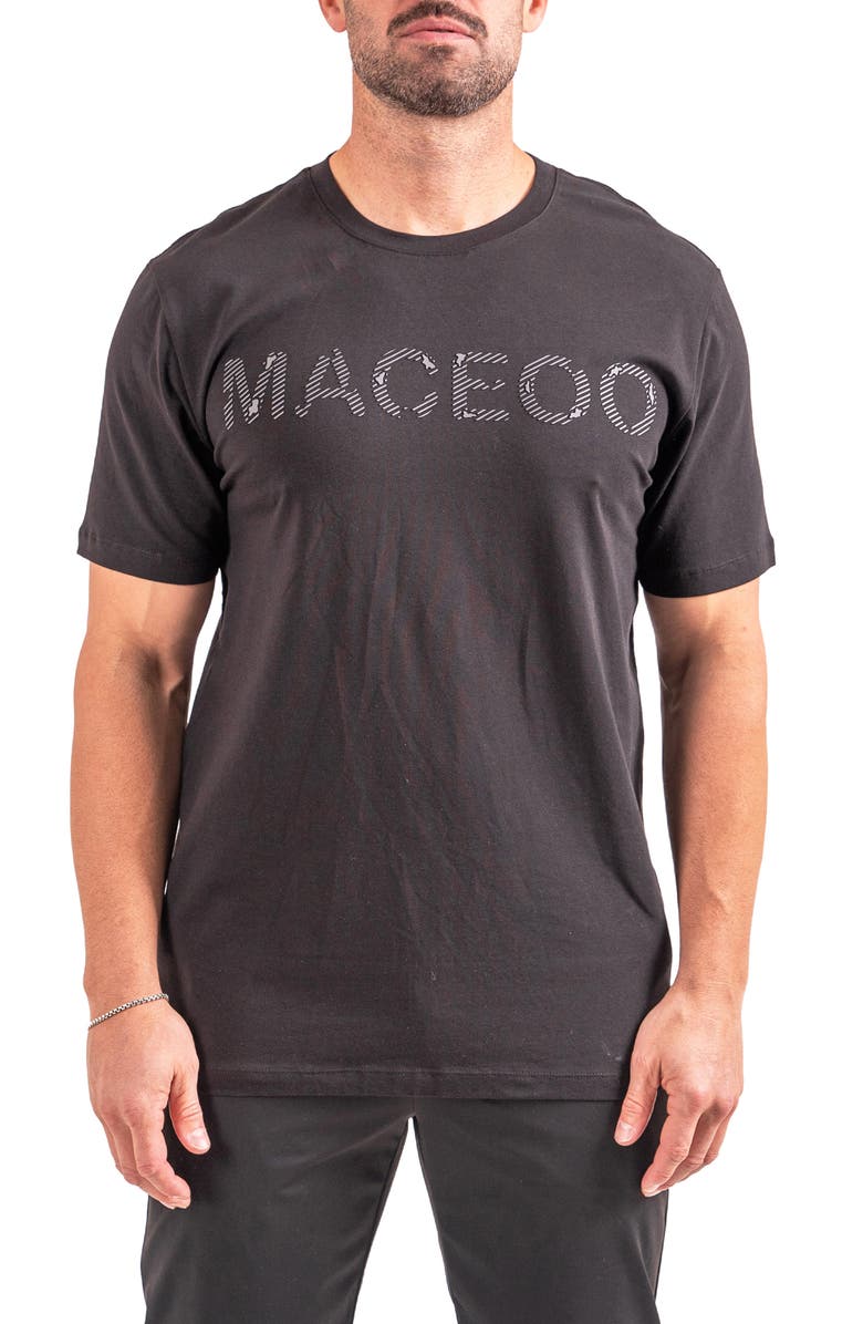 Maceoo Logo Graphic T-Shirt, Main, color, Black