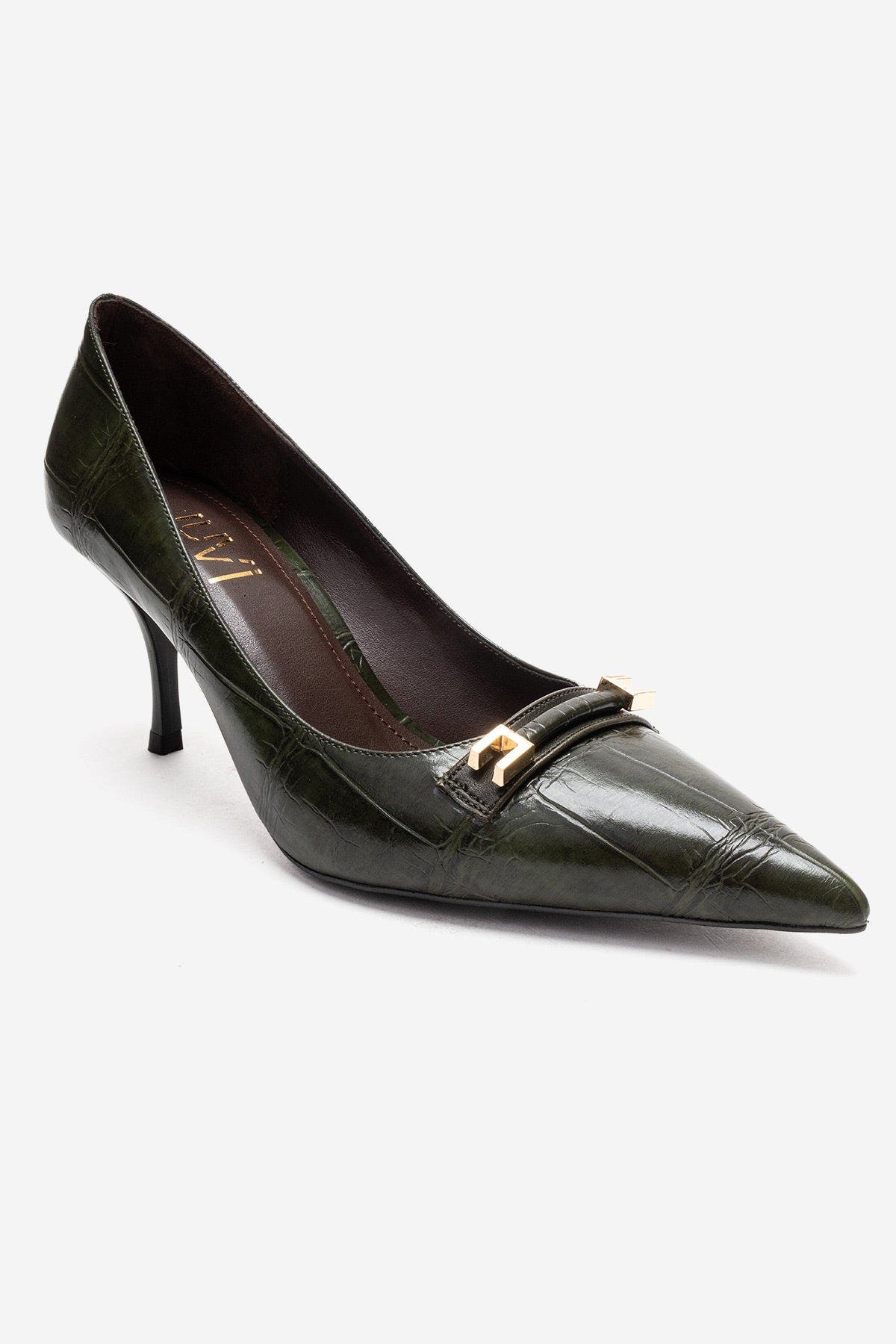 Poesy Pointed Toe Stiletto Pump, Alternate, color, Green Print