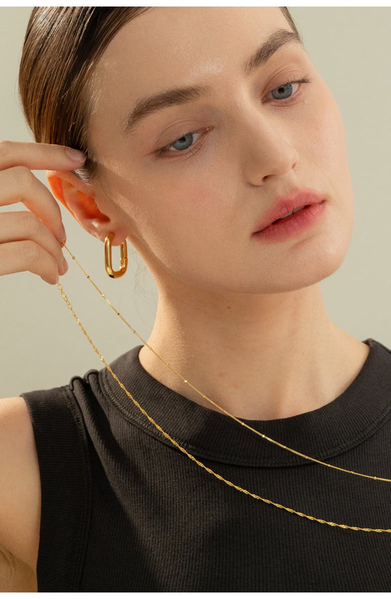 Bearfruit Jewelry Sterling Silver 18k Gold Plated Savannah Necklace Holiday Gift Idea, Alternate, color, Gold