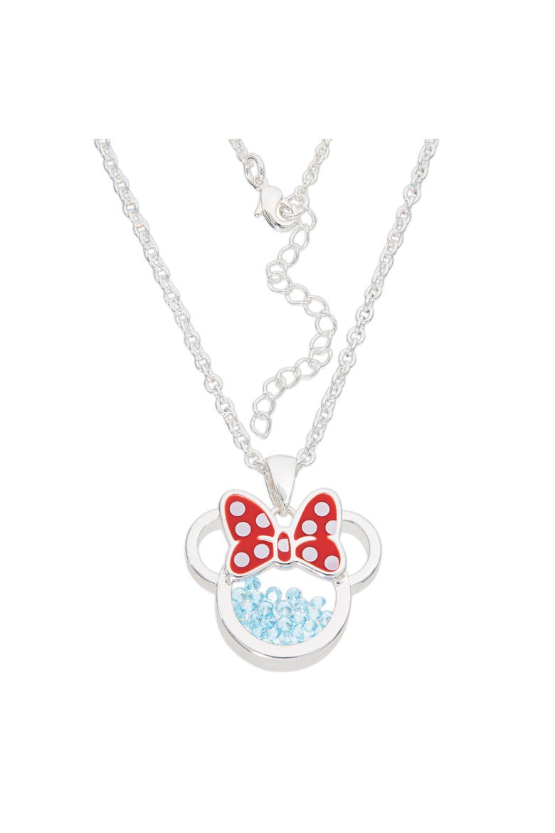 Silver Plated Birthstone Shaker Necklace, 18+2'', Alternate, color, Silver, white