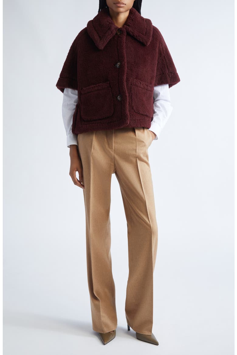 Carbone Camel Hair Straight Leg Pants, Alternate, color, CAMEL