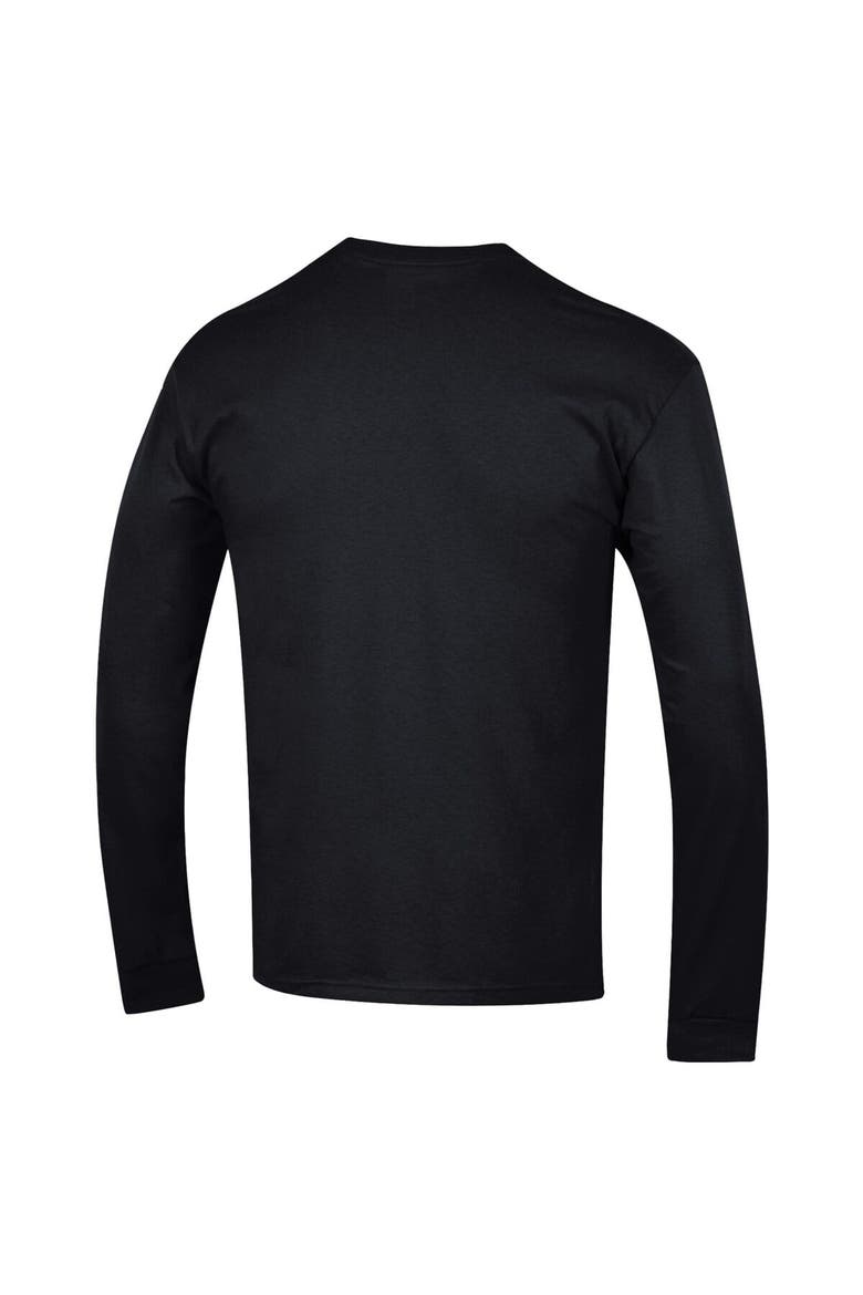 Men's Champion  Black UCLA Bruins Arch Over Logo 2-Hit Long Sleeve T-Shirt, Alternate, color, Black