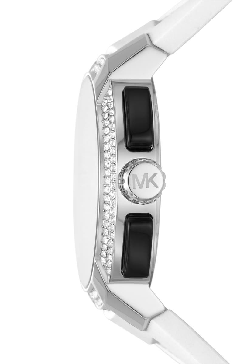 Michael Kors MICHAEL Michael Kors Sidney Multifunction Faux Leather Strap Watch, 42mm, Alternate, color, 