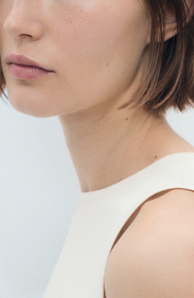 MANGO Sleeveless Sweater, Alternate, color, Ecru