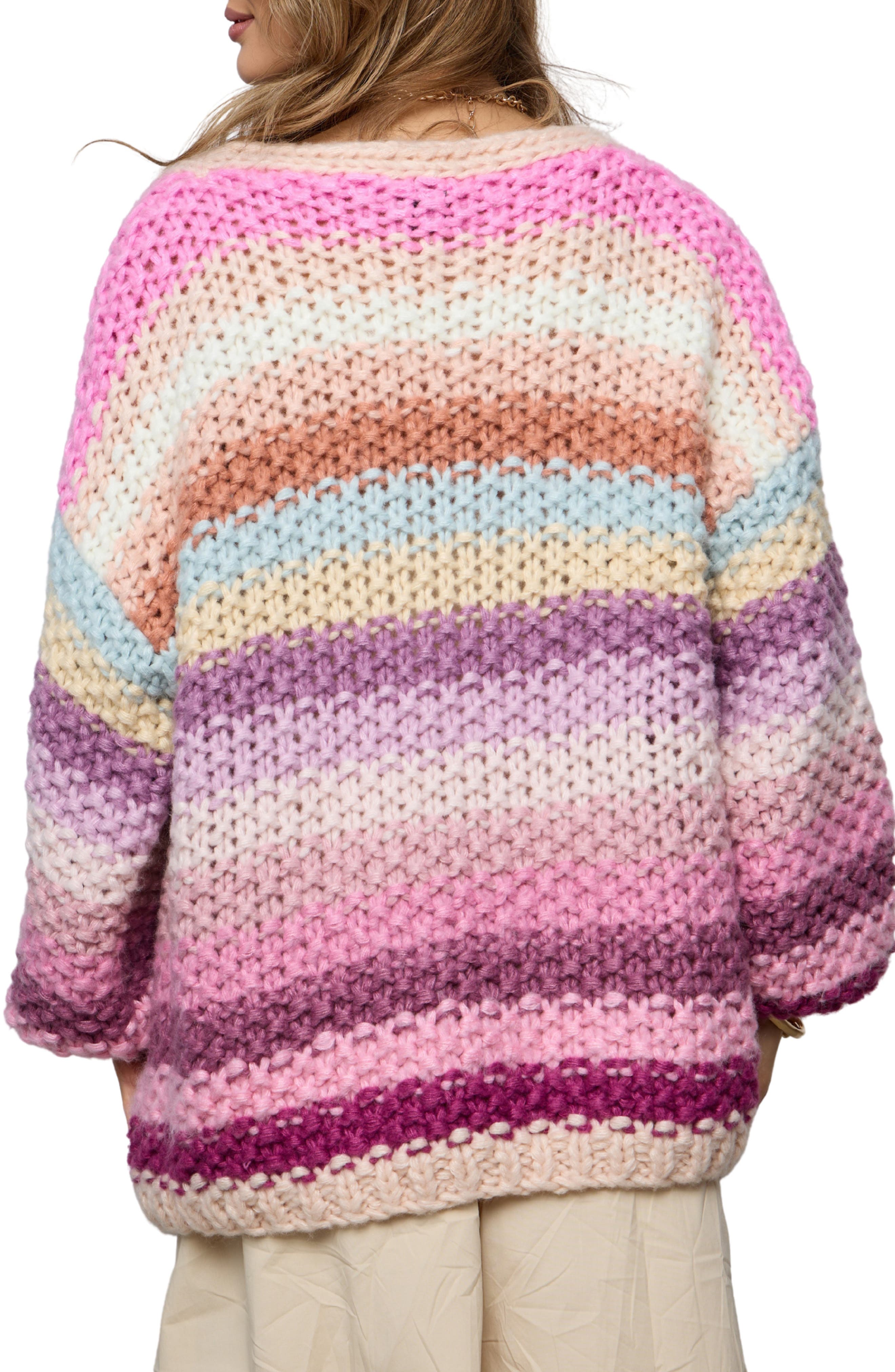 Mayflower Stripe Crochet Cardigan (Women) | Nordstromrack