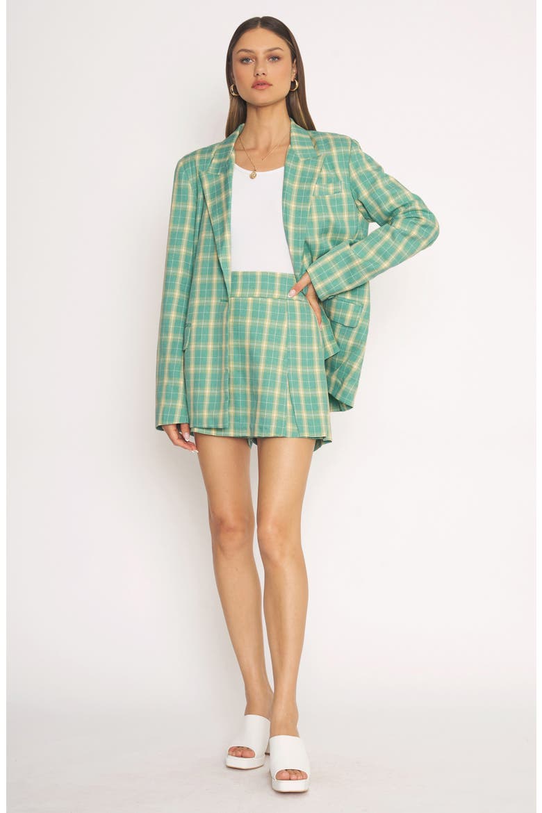 Kemper Plaid Skort, Alternate, color, GREEN