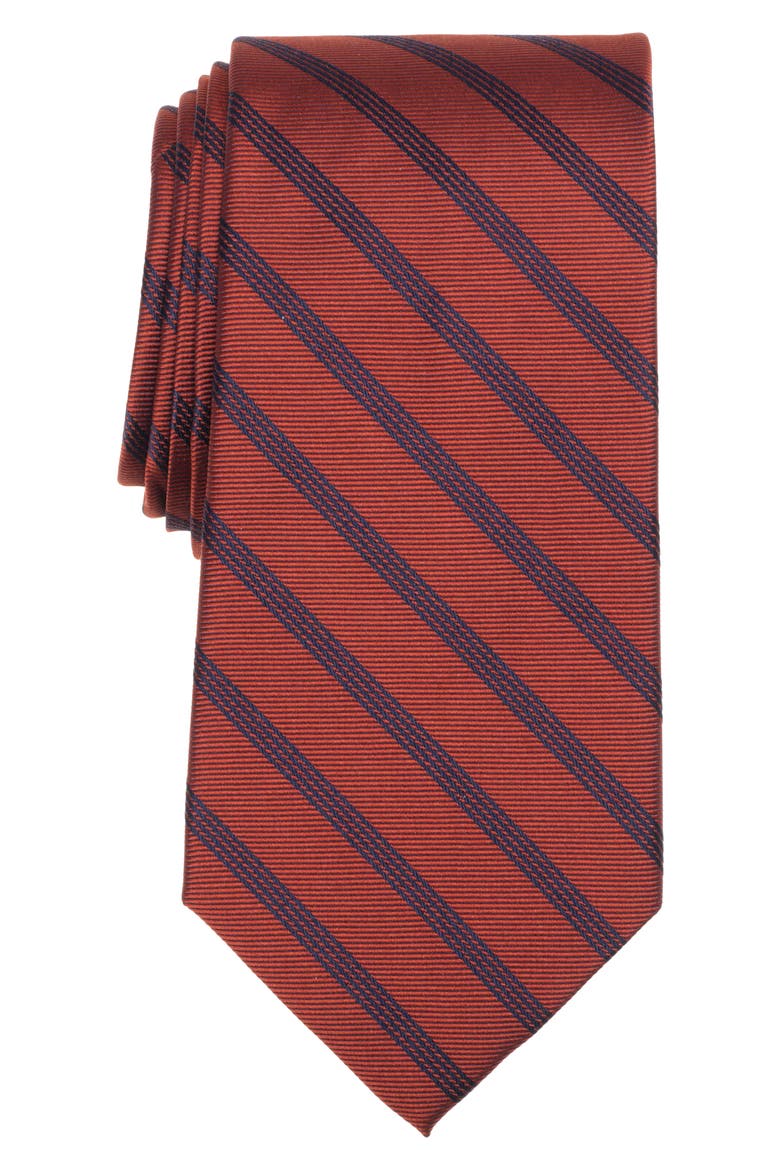 Mini Track Stripe Tie, Main, color, ORANGE