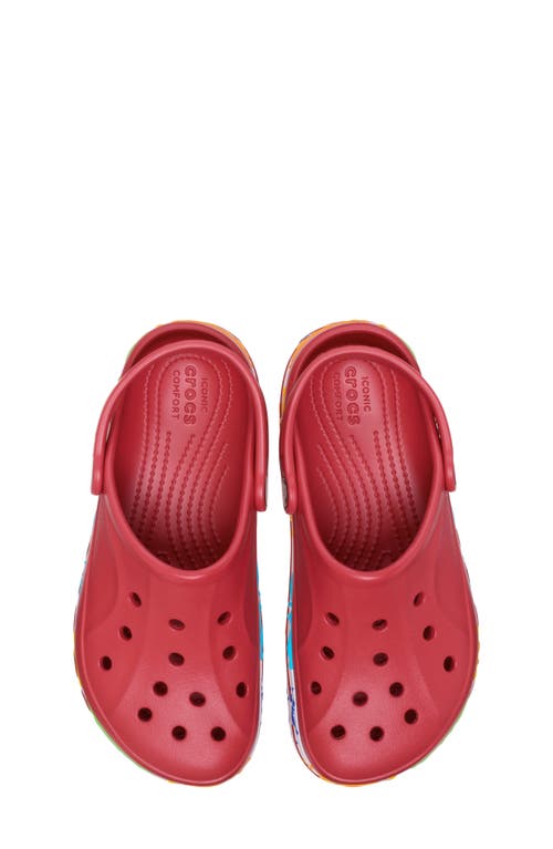 Crocs Kids' Bayaband Clog In Red
