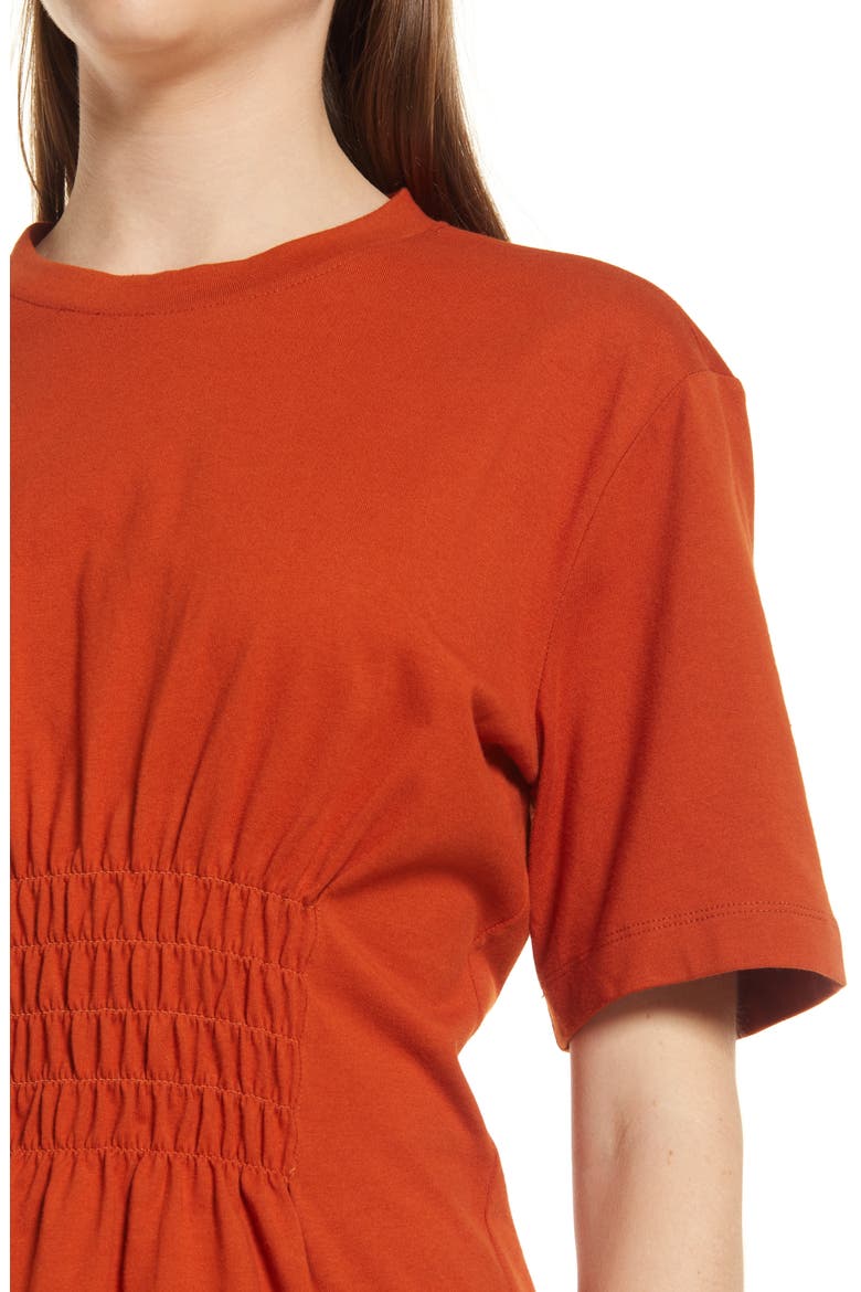 Waist Detail Top, Alternate, color, RUST POTTERY
