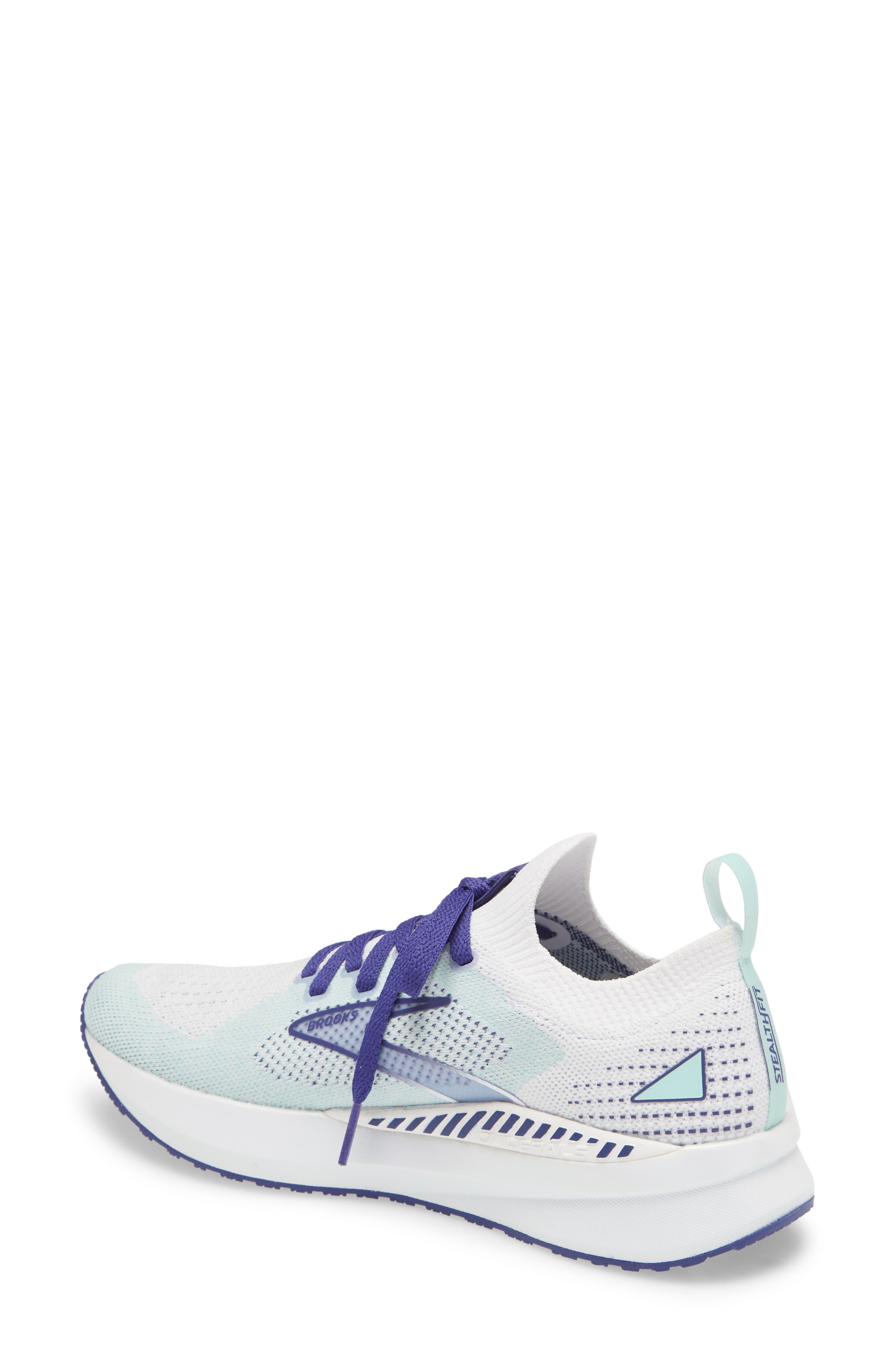Levitate StealthFit GTS 5 Running Shoe, Alternate, color, WHITE/ NAVY BLUE/ YUCCA