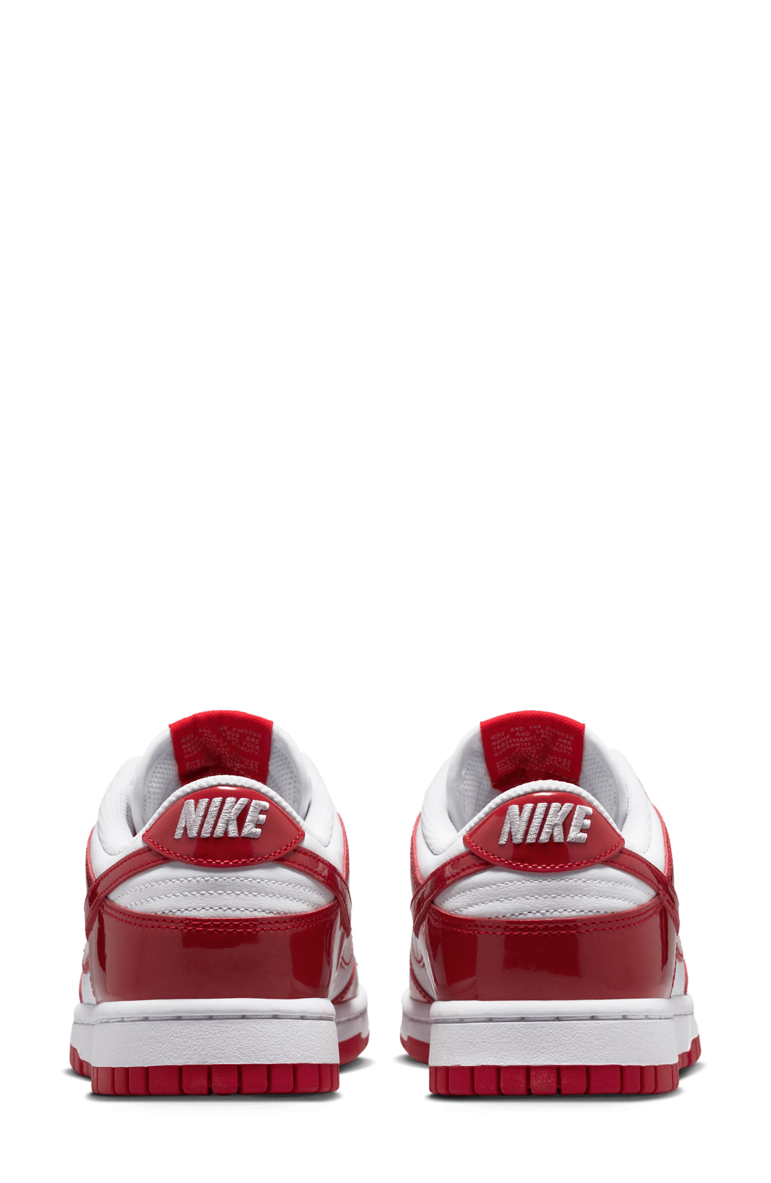 Dunk Low SE Basketball Sneaker, Alternate, color, WHITE/ SILVER/ UNIVERSITY RED