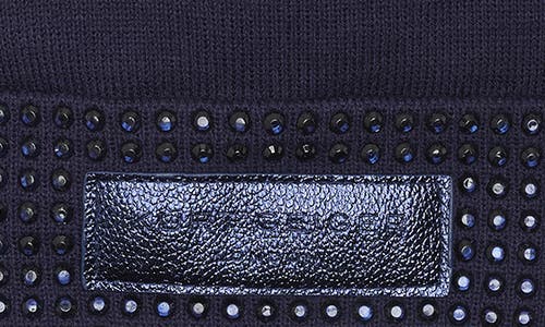 Kurt Geiger London Logo Patch Crystal Cuff Beanie