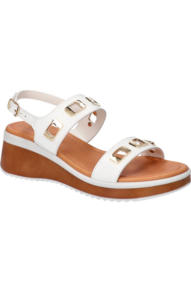 Bella Vita Vic Italy Platform Sandal, Main, color, White Italian Leather