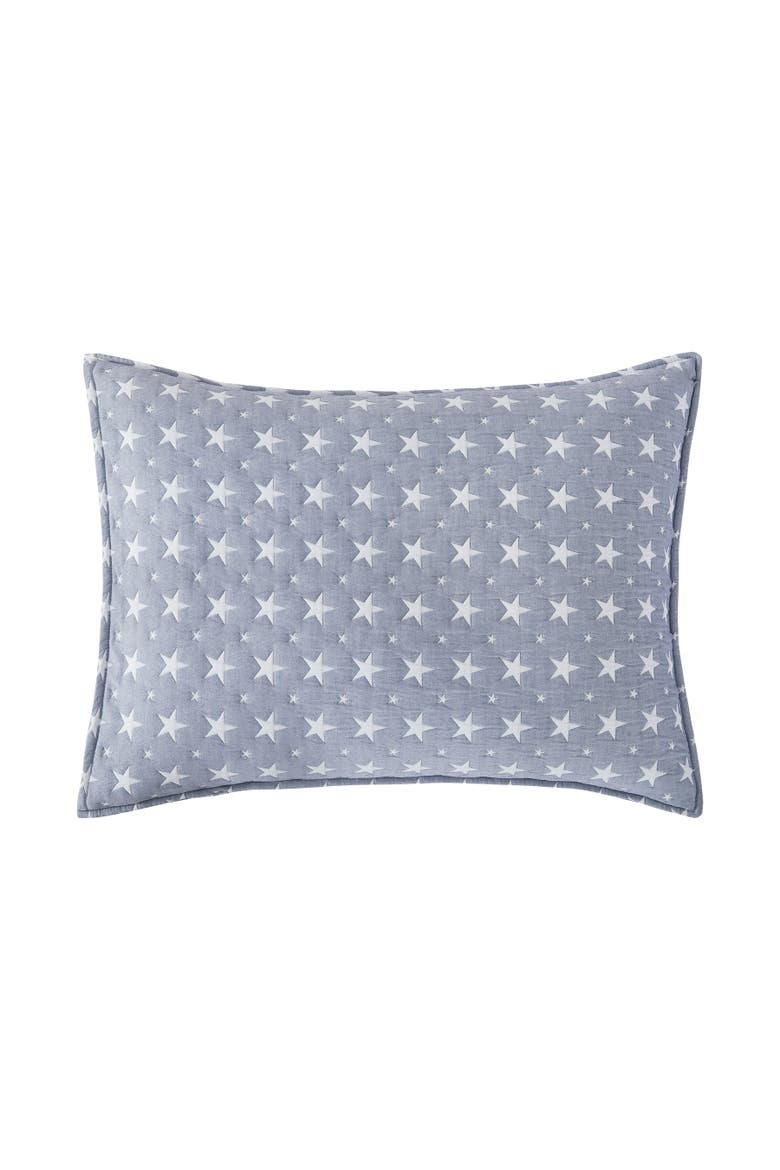 Chambray Star Bedding Quilt Collection Sets, Alternate, color, Blue
