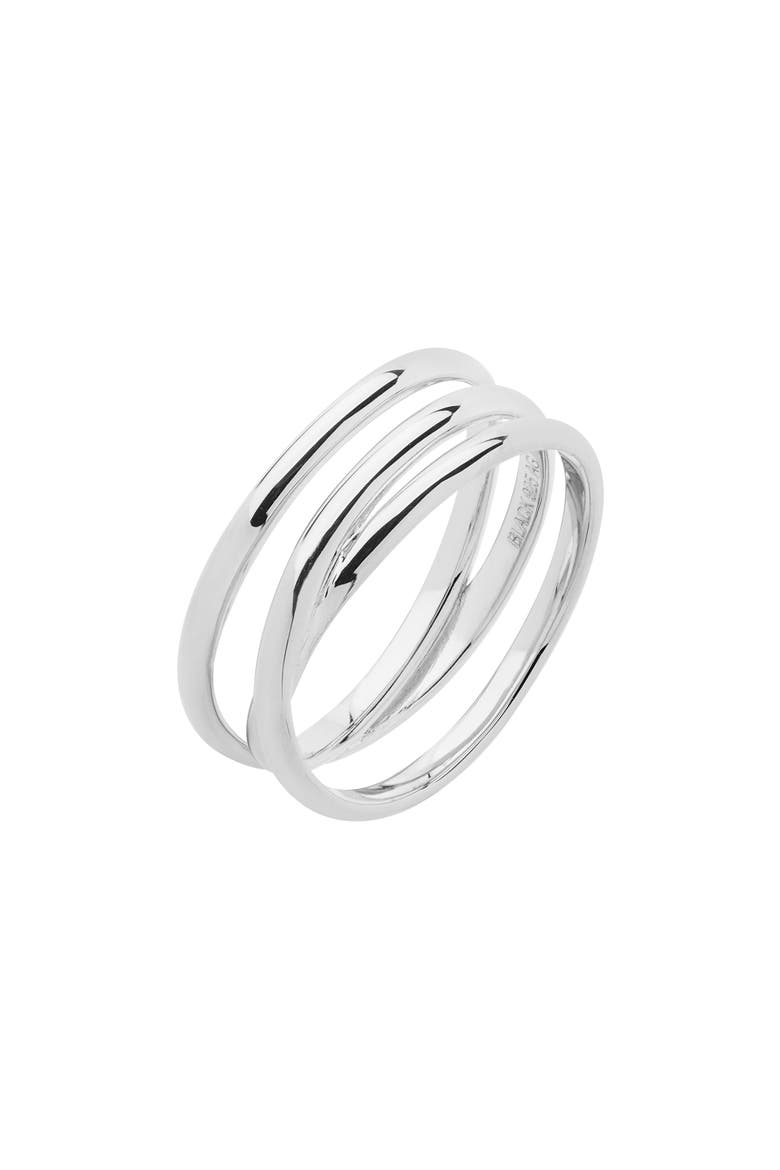 Heroes Emily Wrap Ring, Main, color, HIGH POLISHED SILVER