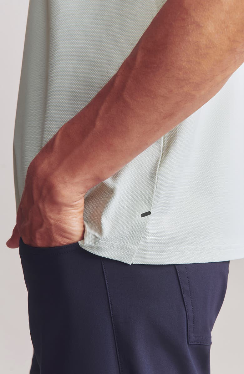 Rhone Commuter Polo, Alternate, color, Seagrass Green Honeycomb