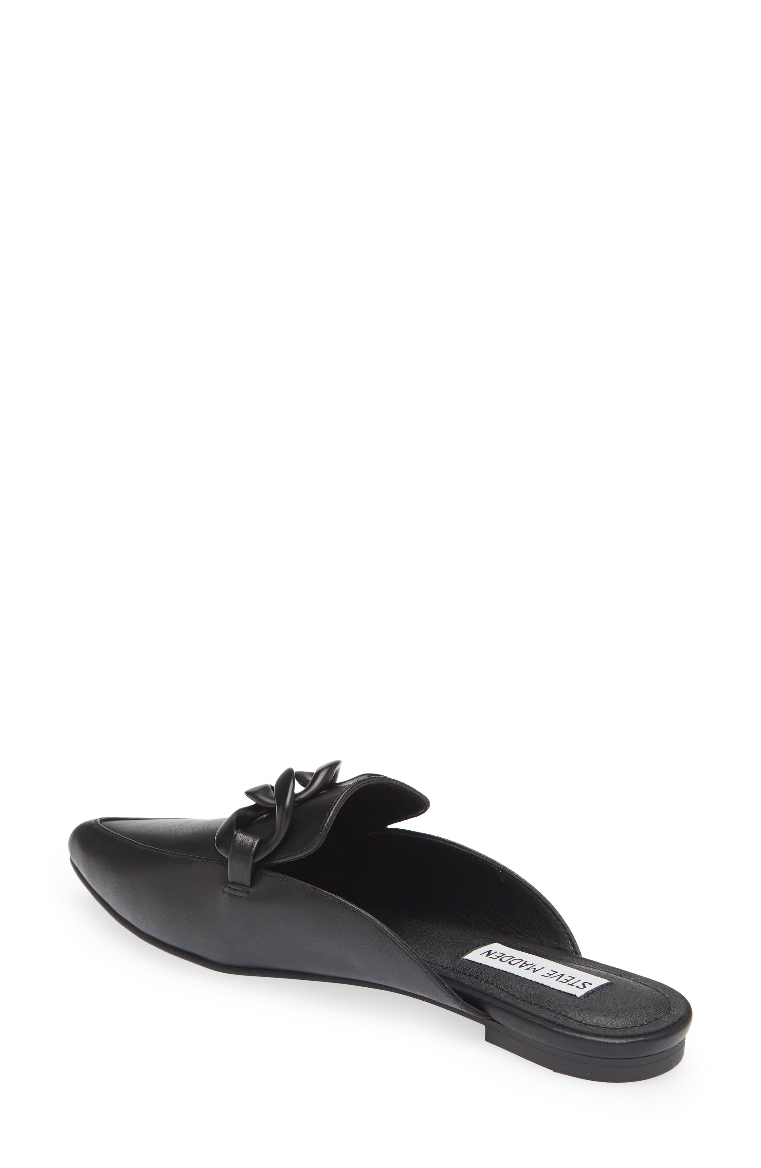 Steve Madden Fleur Pointed Toe Mule, Alternate, color, Black Leather