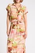 DR2 by Daniel Rainn Ruffle Lace Short Sleeve Shirt