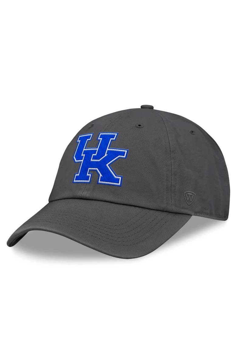 TOP OF THE WORLD Men's Top of the World Charcoal Kentucky Wildcats Champ Adjustable Hat, Main, color,