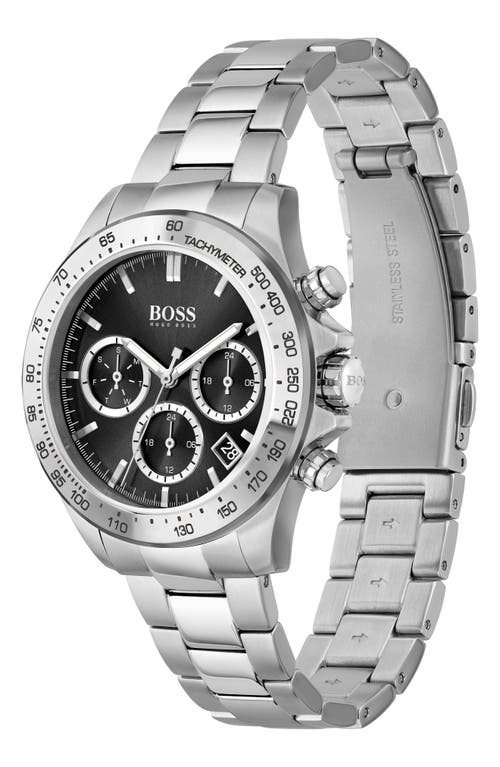 Hugo Boss Boss Novia Chronograph Bracelet Watch, 38mm In Black