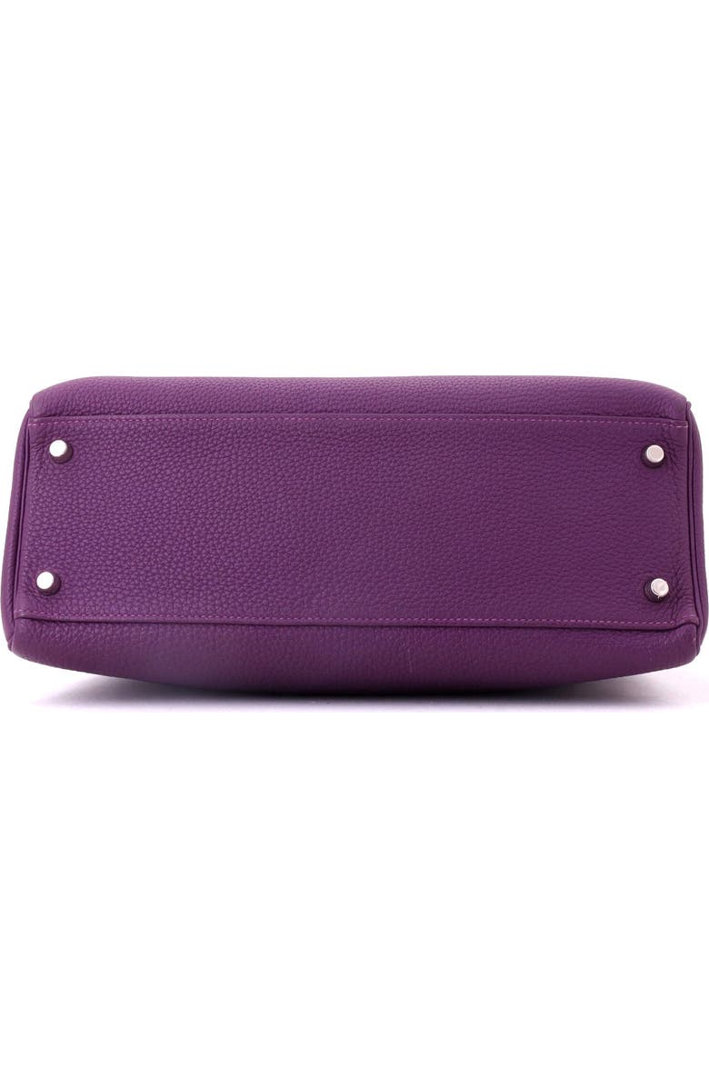 Pre-Owned Hermes Kelly Handbag Purple Togo with Palladium Hardware 32, Alternate, color, Anemone