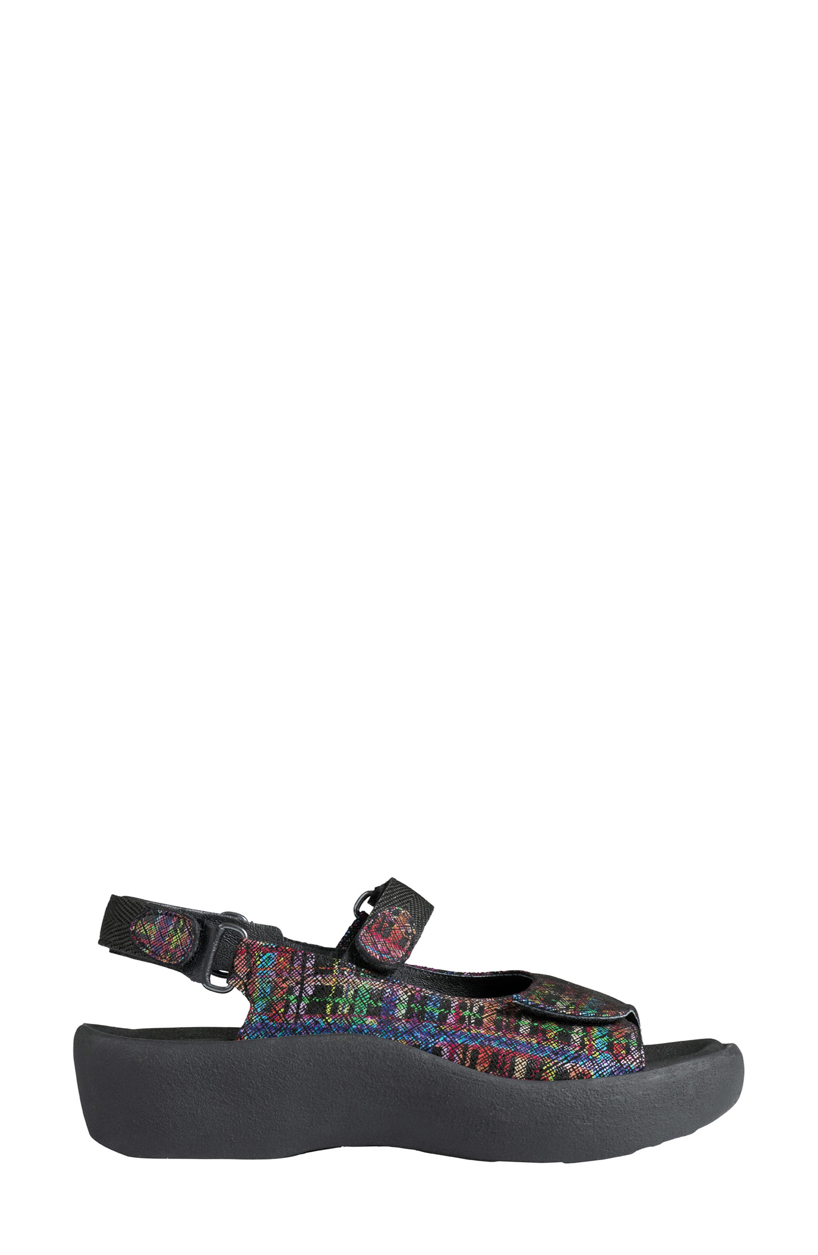 Jewel Sandal, Alternate, color, MULTI BLACK