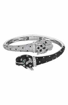 Black Spinel Panther Bypass Bangle