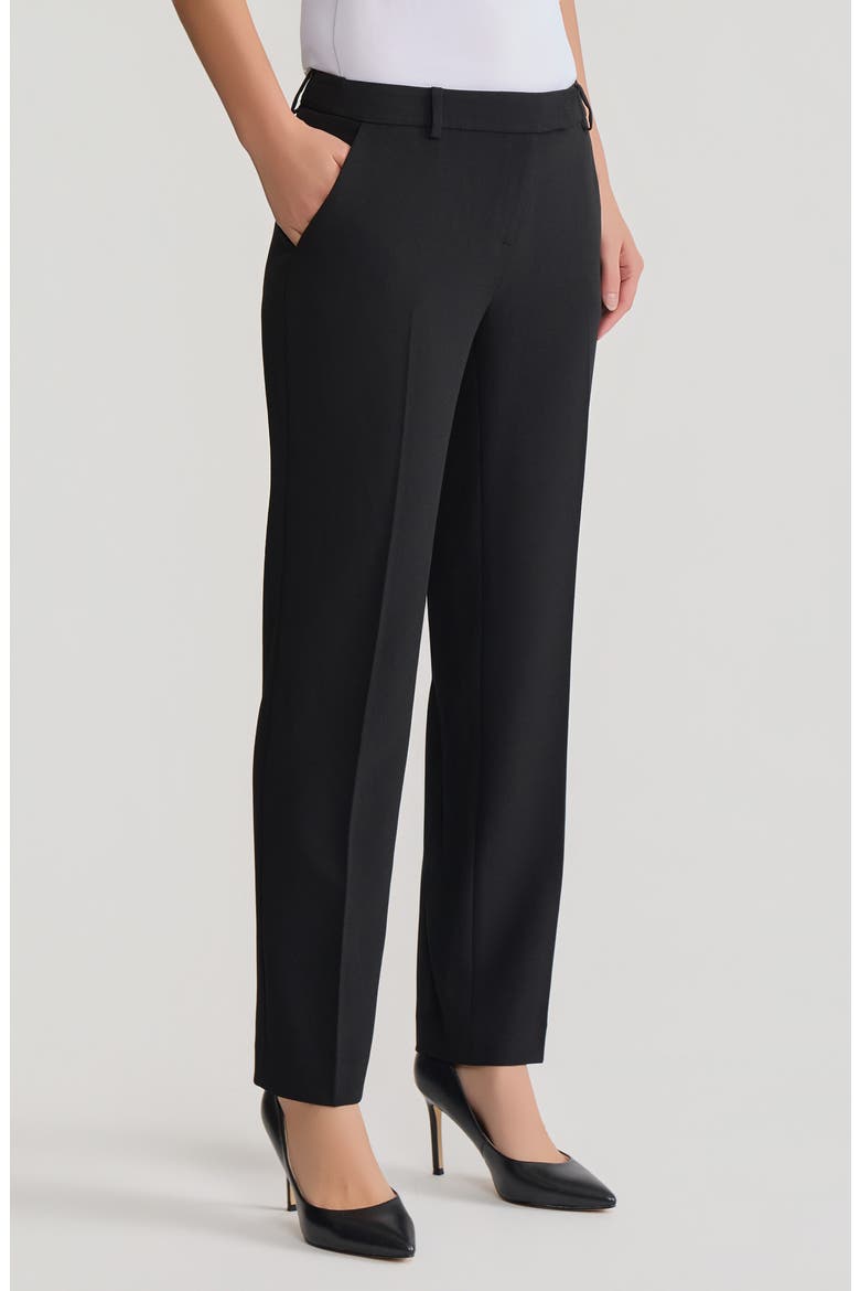 Extended Tab Straight Leg Pants, Alternate, color, BLACK