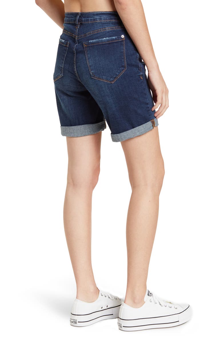 Kensie 7" Double Roll Cuff Shorts, Alternate, color, 