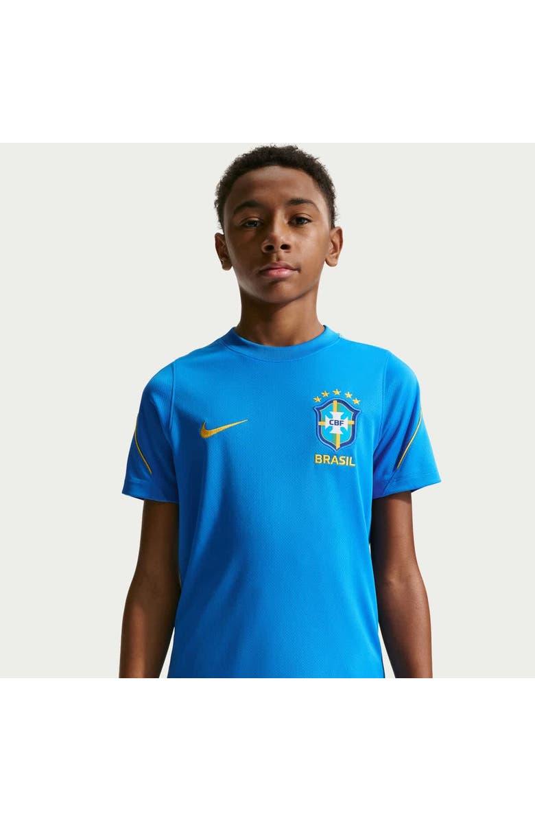 Nike Youth Nike Blue Brazil National Team 2026 Strike Dri-FIT Top, Alternate, color, Blue