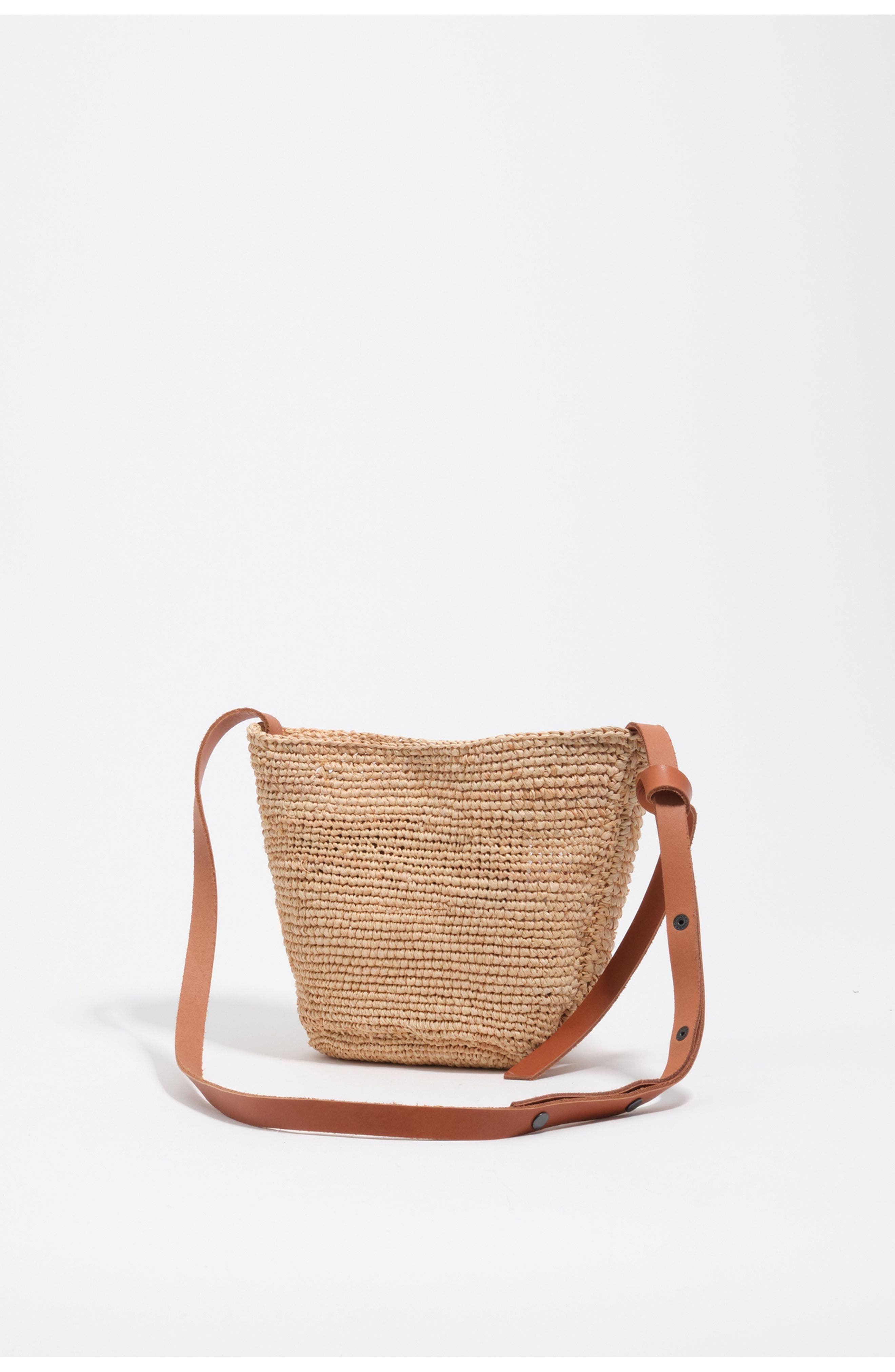 Raffia Woven Mini Bag, Alternate, color, NATURAL