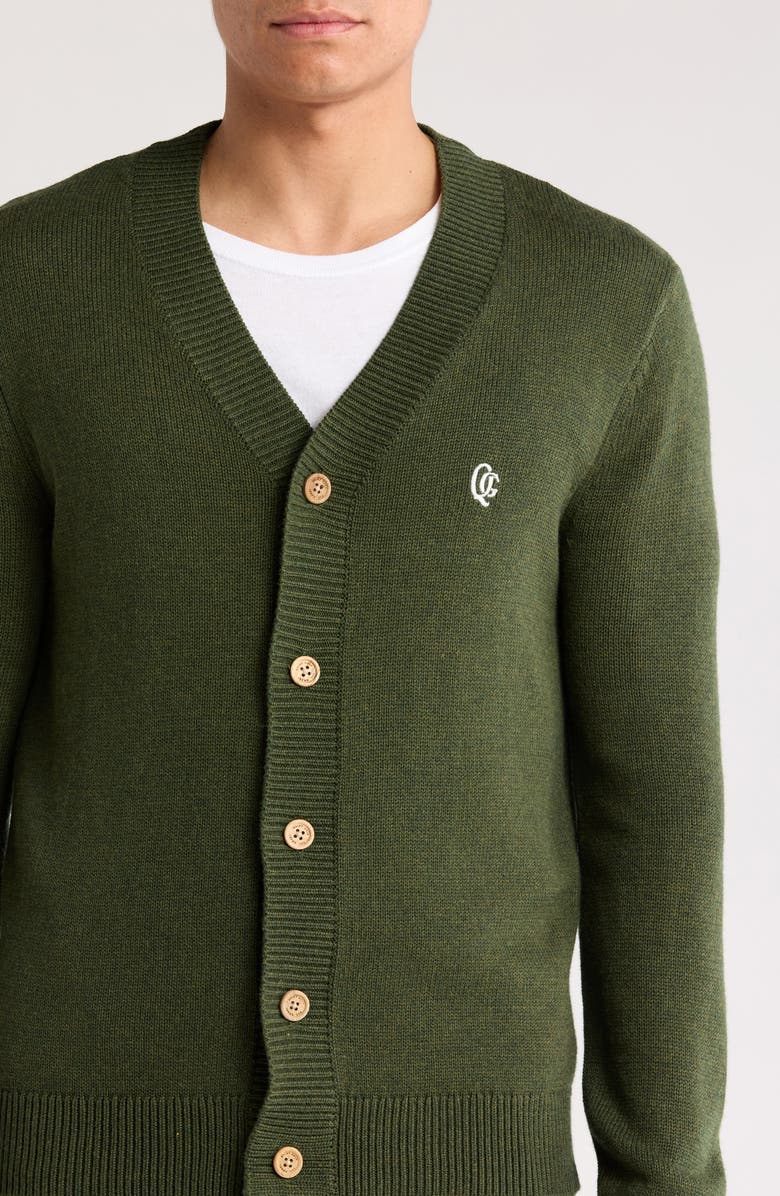 Quiet Golf Monogram Cardigan, Alternate, color, 