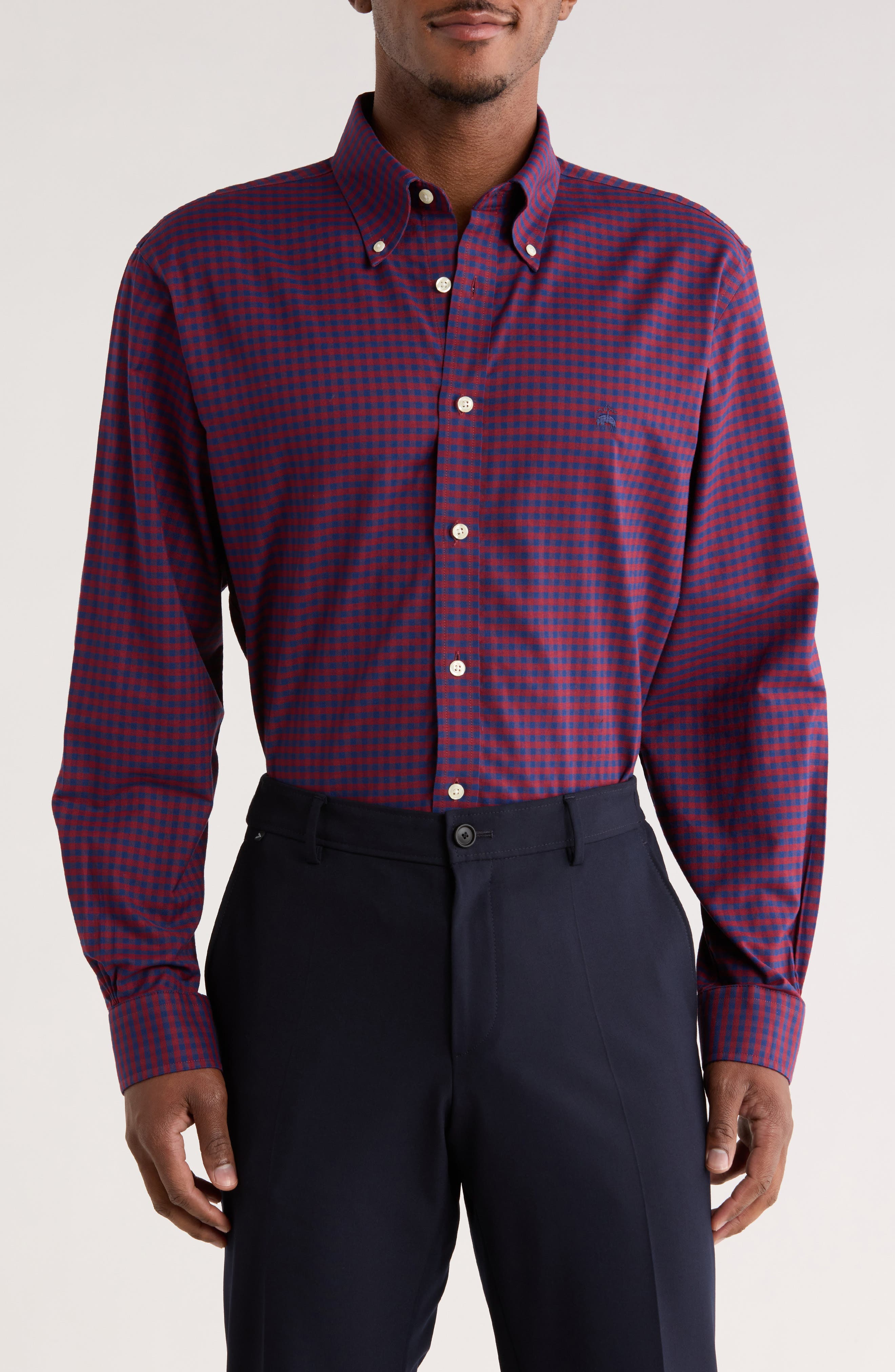 Brooks Brothers Regular Fit Non-Iron Oxford Button-Down Shirt