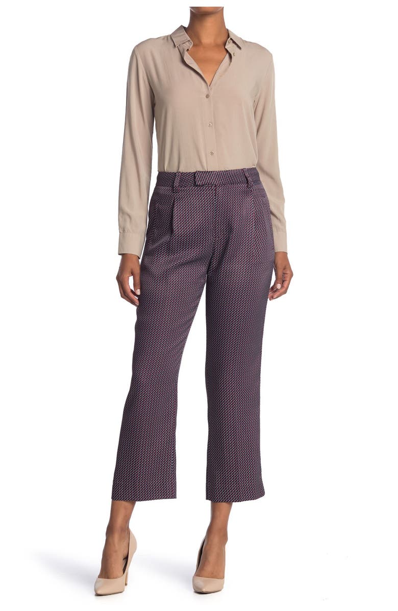 Equipment Bergen Geo Cropped Wide Leg Trousers, Main, color, 