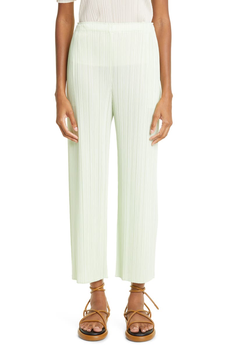 Pleats Please Issey Miyake Monthly Colors May Pleated Pants, Main, color, 