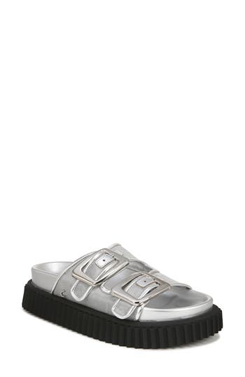 Circus Ny By Sam Edelman Cris Mesh Sandal In Soft Silver